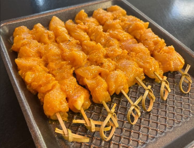 Mini Chicken Thai Satay Skewers