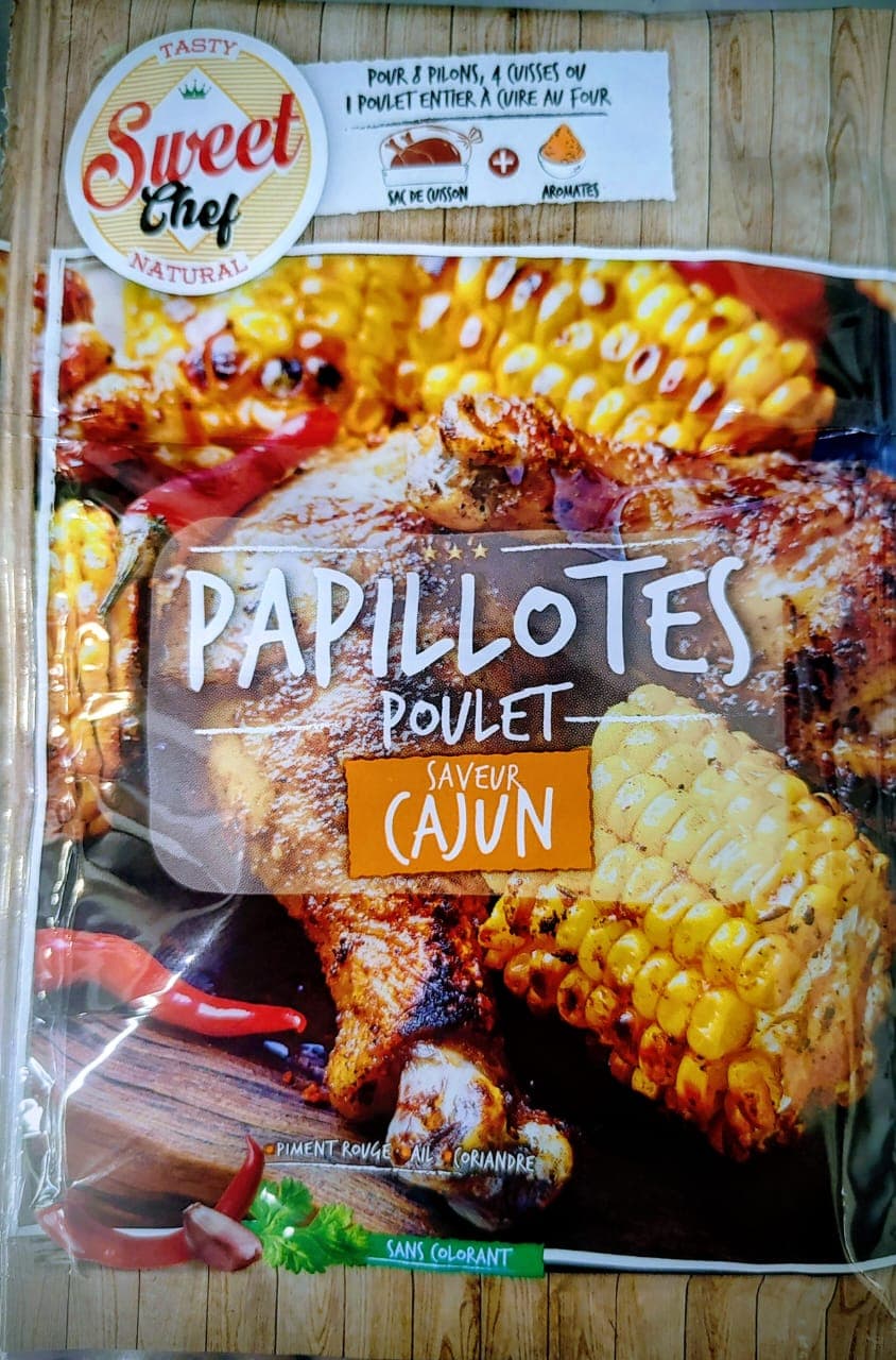 papillotes cajun 28g  avec sachet