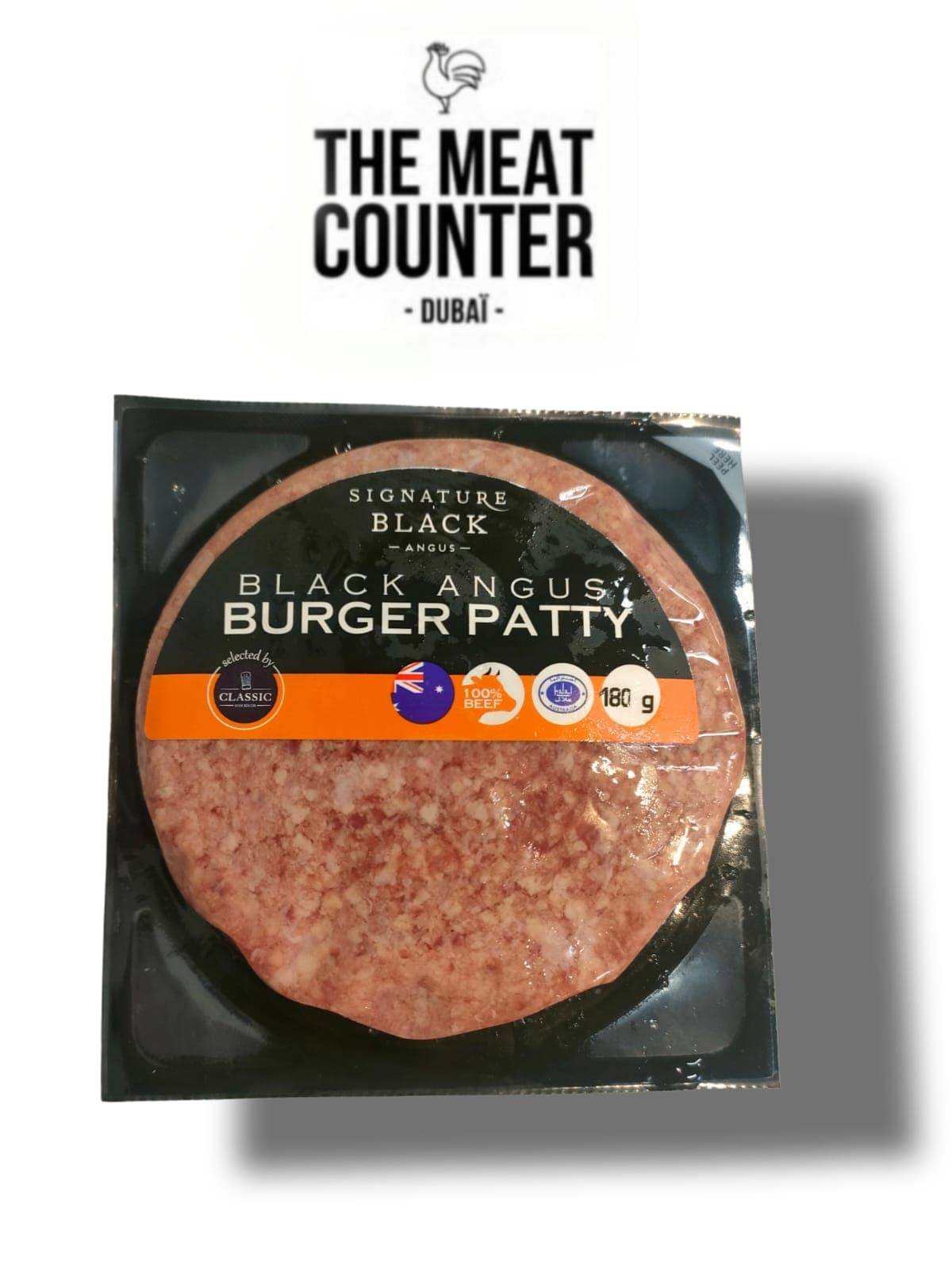 Black Angus Burger Patty Grain Fed 180g (Frozen)